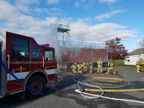 Exercise at the Training Trailer